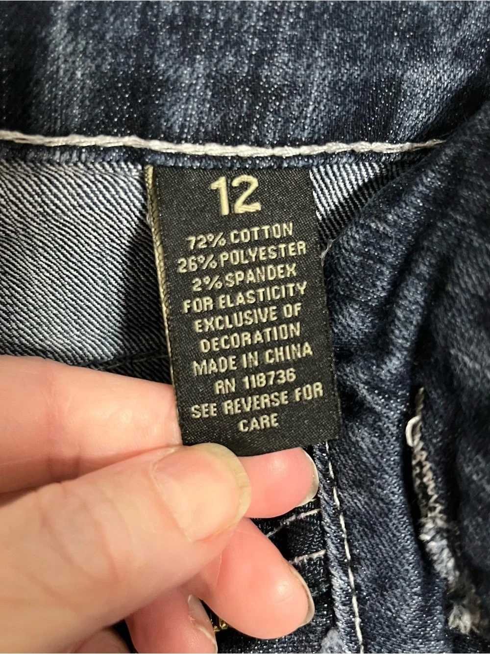 Love Indigo Women’s Dark Wash Bootcut Jeans - Picture 6 of 7